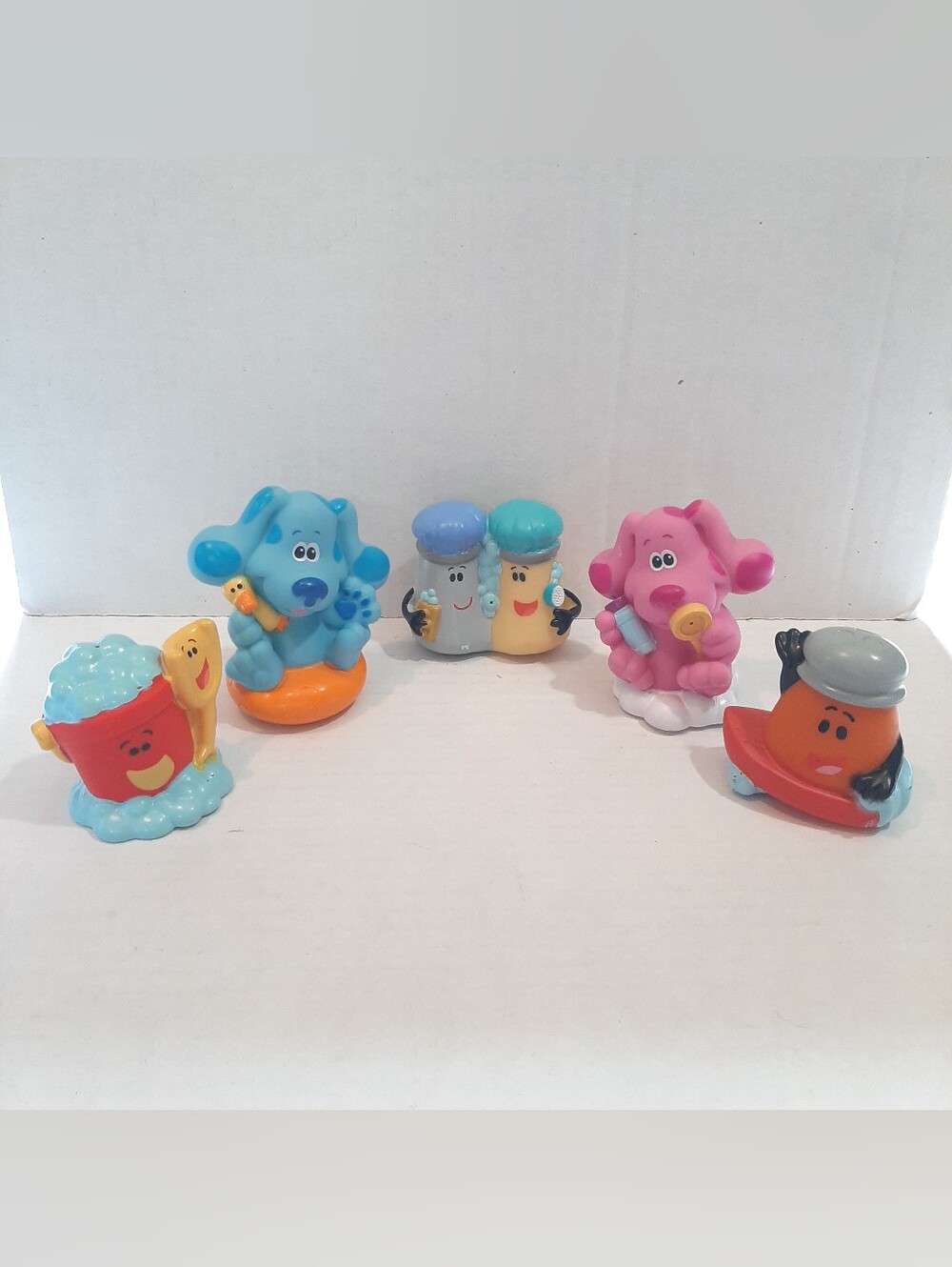 🔥Blues Clues Swimming Blue Figures Lot of 5 Just Play Infant Bath Toys